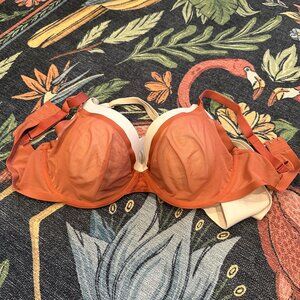CUUP The Plunge Bra – Rust Orange, Size 38D